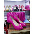 New Fashion Peep Toe High Heel Shoes with Matching Shoes (G-14)